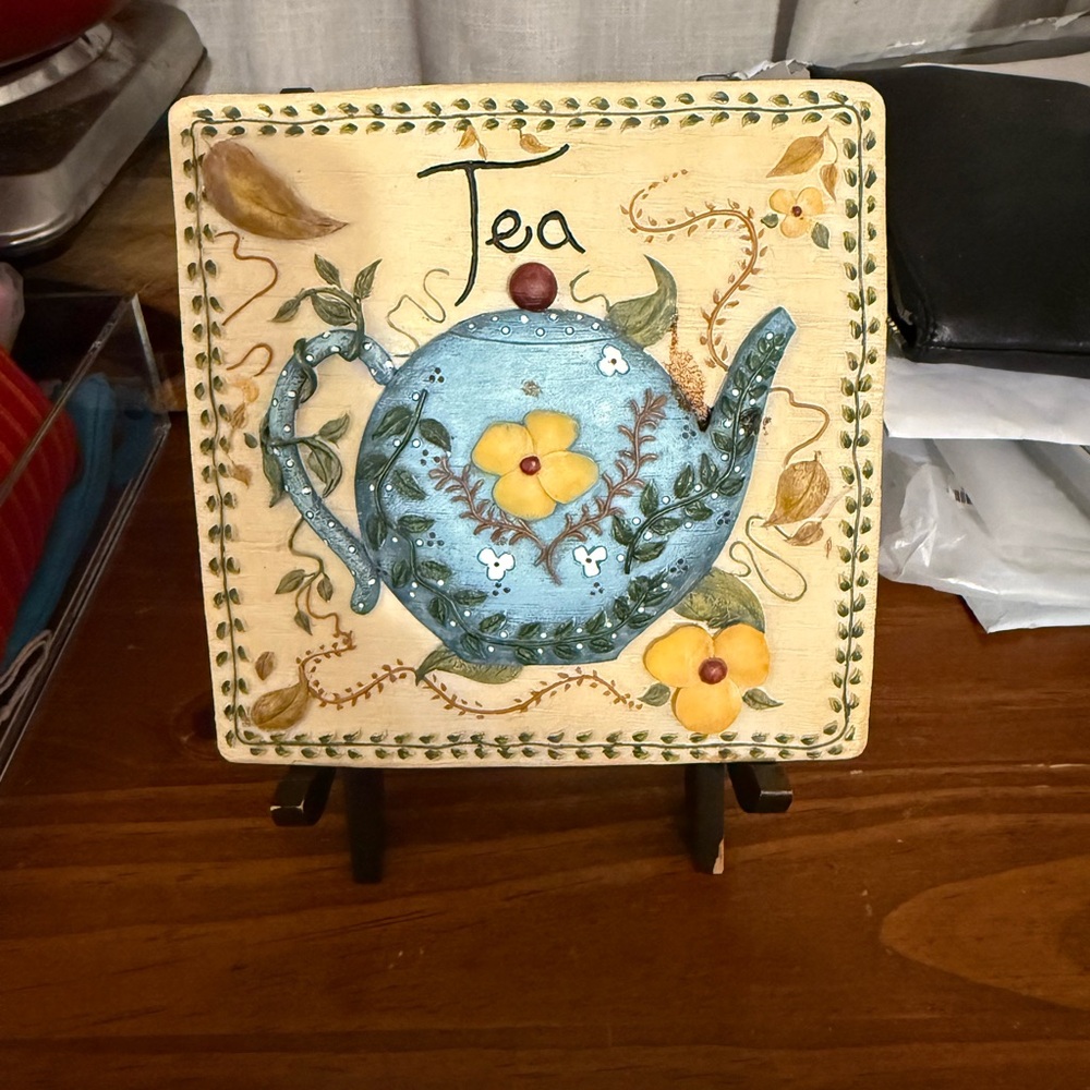 🩵🫖Vintage Decorative Teapot Plaque